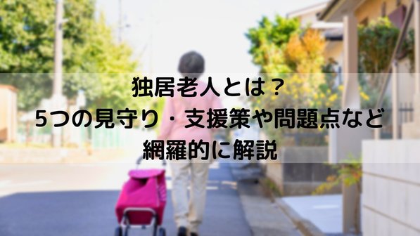 独居老人とは?5つの見守り・支援策や問題点など網羅的に解説