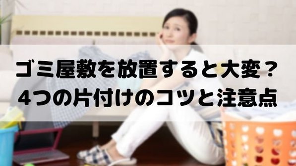 ゴミ屋敷を放置して起こる3つの問題。片付けのコツや注意点、業者利用まで