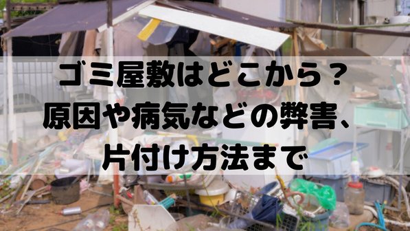 ゴミ屋敷はどこから?原因や病気などの弊害、片付け方法まで