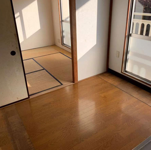 エレベーターがない場合でも手運びで対応いたしますの施工後