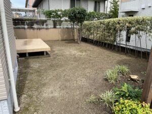 草刈り・庭木剪定作業の施工後