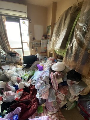 【1R】ゴミ屋敷 残置物撤去 神戸市兵庫区の施工前