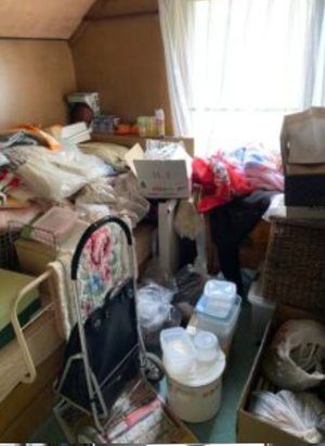 ご実家の不用品の片付けの施工前