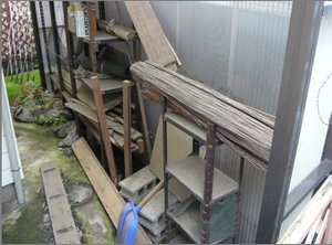 不用品片付けの施工前