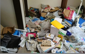 汚部屋片付けの施工前