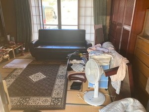 平屋3DK(物置小屋有)の遺品整理作業 秋田市の施工前