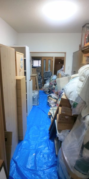 1つ前の事例の作業中の状況です。の施工後