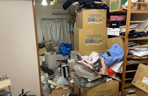 お部屋片付け・引越し(1R)の施工前