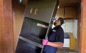 作業中の風景です。の施工後