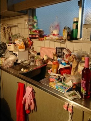 引っ越しに伴う片付けのお手伝いの施工前