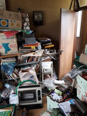 5LDKの戸建て住宅の家財整理の施工前