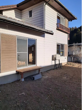 お庭の清掃の施工後