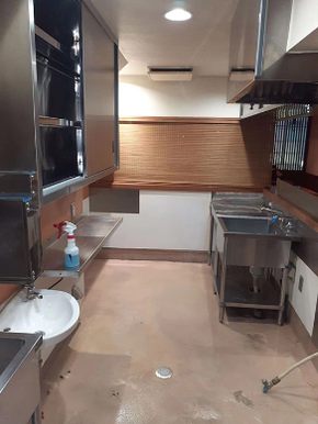 店舗のキッチン清掃の施工後
