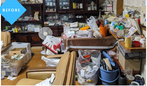 宮城県仙台市泉区のゴミ屋敷清掃の施工前