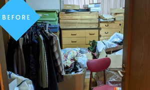 宮城県栗原市の不用品回収の施工前