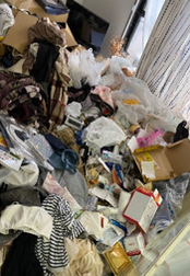 【2LDK】お部屋片付け(ゴミ屋敷/大量の生活ごみ) 30代女性【286,000円】の施工前