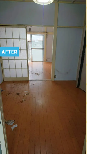 ゴミ屋敷の片付けの施工後