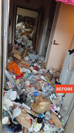 ゴミ屋敷の片付けの施工前