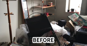 東京都港区 汚部屋片づけの施工前