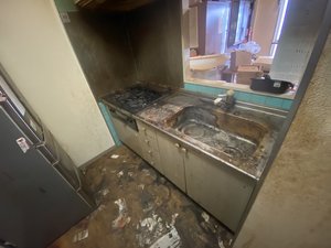 3DKの部屋片付けの施工前