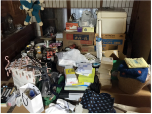 遺品整理:京都市北区の施工前