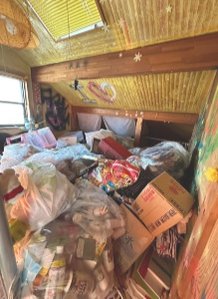 東京都小平市でのゴミ屋敷清掃の施工前