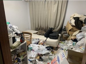 マンションの引越し前片付け・害虫駆除の施工前