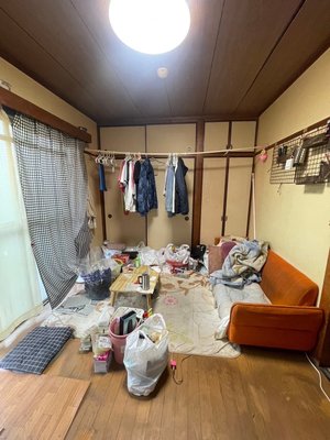 2LDKの遺品整理の施工前
