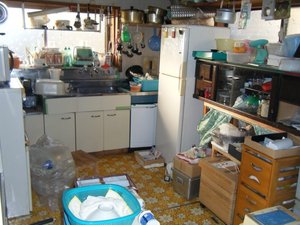 不動産会社立ち合いのもとの作業の施工前