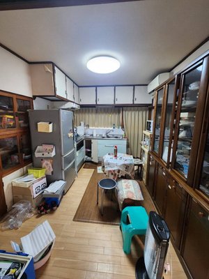 3DKサンルーム付一軒家の遺品整理の施工前