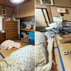 8畳一間の遺品整理の施工前