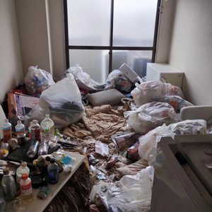 2DK・マンションのゴミ屋敷片付けの施工前