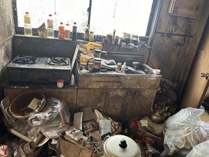 2DK・アパートのゴミ屋敷片付けの施工前