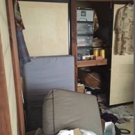 一人暮らしの御老人、6畳2間と3畳1間の長屋の施工前