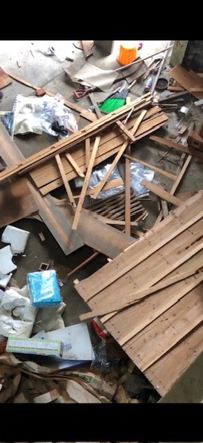 倉庫の遺品整理の施工前