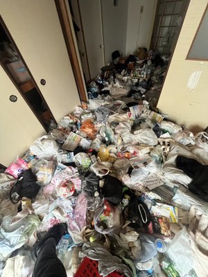 2DK・マンションのゴミ屋敷片付けの施工前