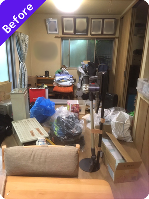 2DK・一軒家の空き家片付けの施工前