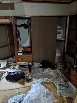 6DK・戸建ての遺品整理の施工前