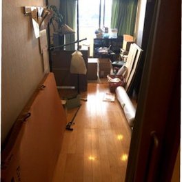 1DKの部屋片付けの施工前