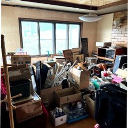 5DK+車庫の部屋片付けの施工前