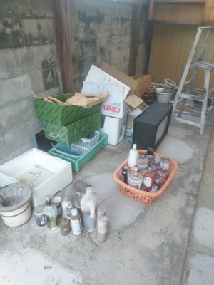 倉庫内の整理の施工前