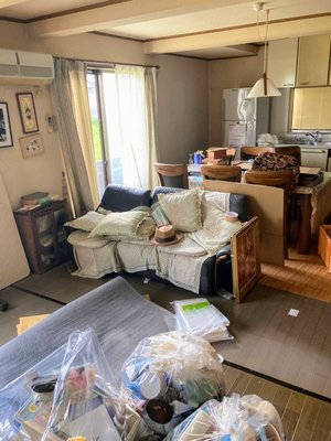 5LDK・戸建ての生前整理の施工前