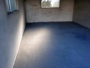 ガレージでの作業の施工後