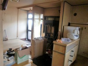 一戸建ての家財整理の施工前
