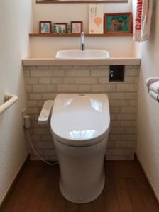 DIYトイレリフォーム工事の施工後