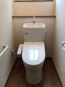 DIYトイレリフォーム工事の施工前