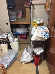 遺品整理と家具移動の施工前