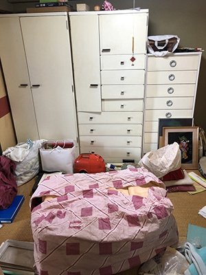 家具や家電を回収しましたの施工前