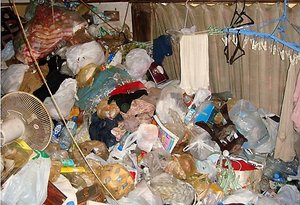 ゴミ屋敷清掃の例の施工前