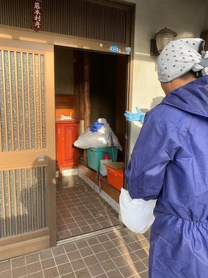 家財処理+特殊清掃(オゾン消臭)の施工前